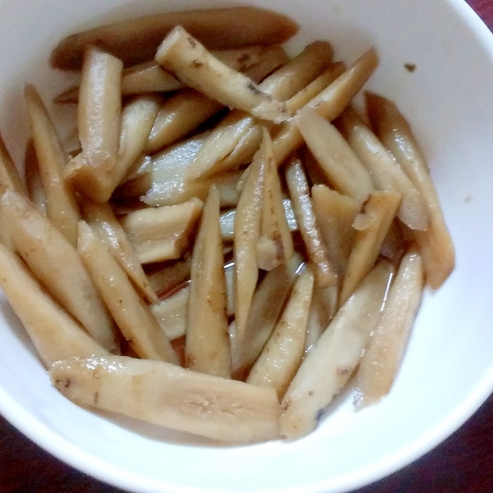 柔らか牛蒡だけの煮物レシピ レシピ 作り方 By Sakanaちゃん 楽天レシピ